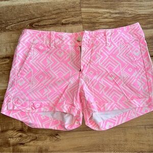 American Eagle Outfitters Pink Geometric Shorts